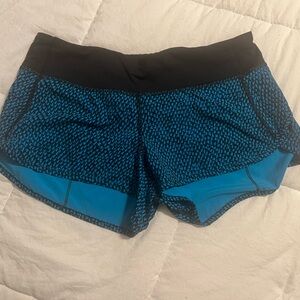 Lululemon Blue & Black Shorts size 6